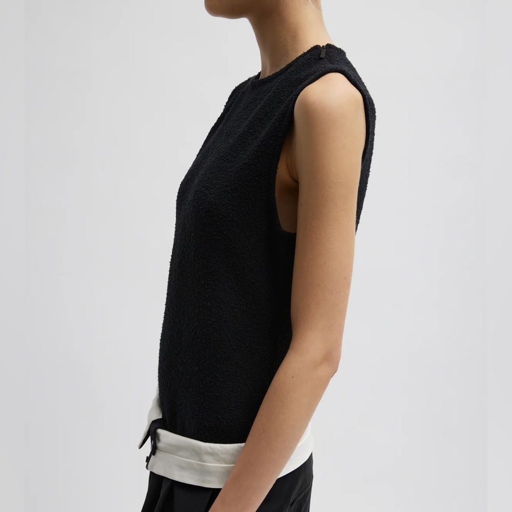 TIBI Boucle Knit Sleeveless Top, 4